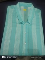 LIGHT BLUE MANGALAM COTTON PANJABI