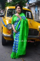 MURSIDABAD SILK BLOCK PRINT SAREE 22