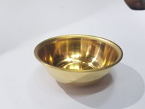 PLAIN BELL METAL CHANDAN BATI-SANDALWOOD PASTE BOWL