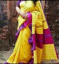 RAFFLE WORK COTTON SAREE DESG 8