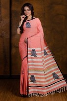 KHESH COTTON APPLIQUE WORK DIZ 7 SAREE