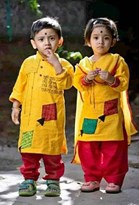 GIRL AND BOY DRESS SET- 3 TO 8 YEARS