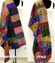 KANTHA QUILTED DUPATTA & STOLE COMBO