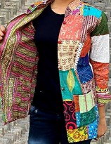 KANTHA QUILTED PATCHWORK RUSTIC JACKET- STYLE 1