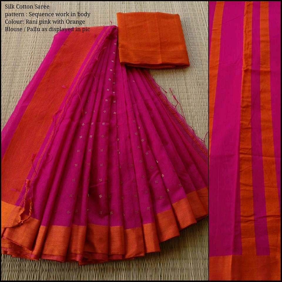 SILK COTTON SEQUENCE SAREE 4 | Bengalsouk