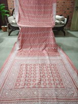 KUTCH EMBROIDERY TUSSAR SILK SAREE